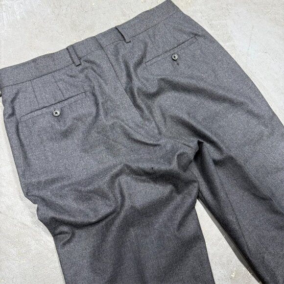 Coppley Suit Super 140s Flannel Wool Grey Made in Canada 40 R 34x32 - Picture 13 of 15